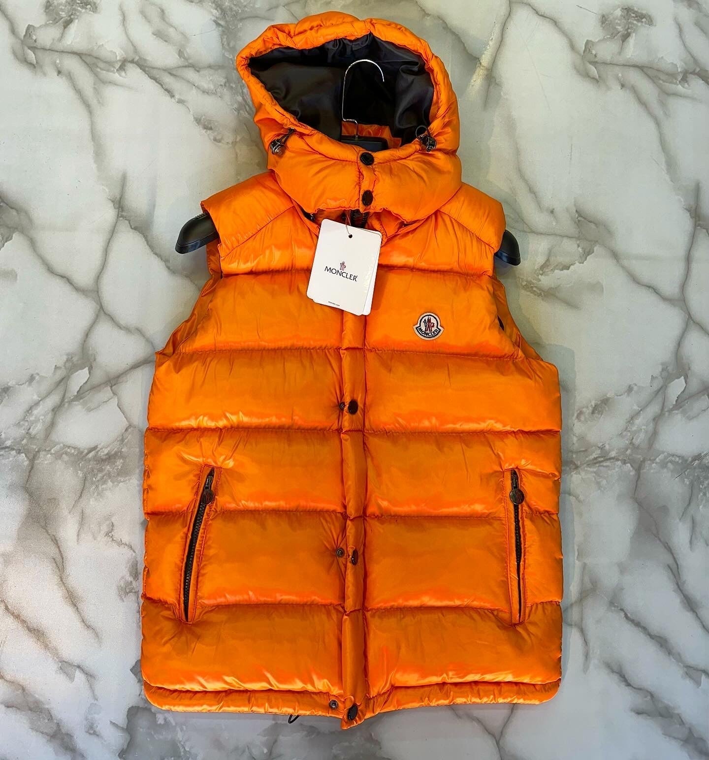 Moncler Αμανικο Μπουφάν Πορτοκαλί 2024