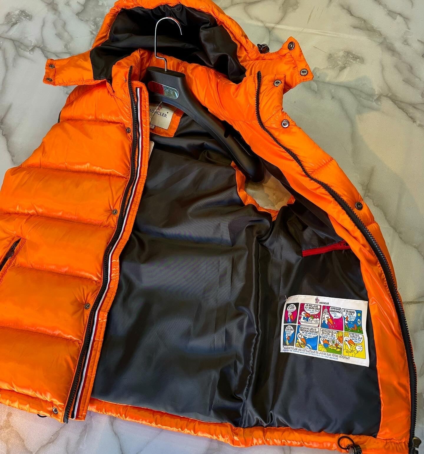 Moncler Αμανικο Μπουφάν Πορτοκαλί 2024